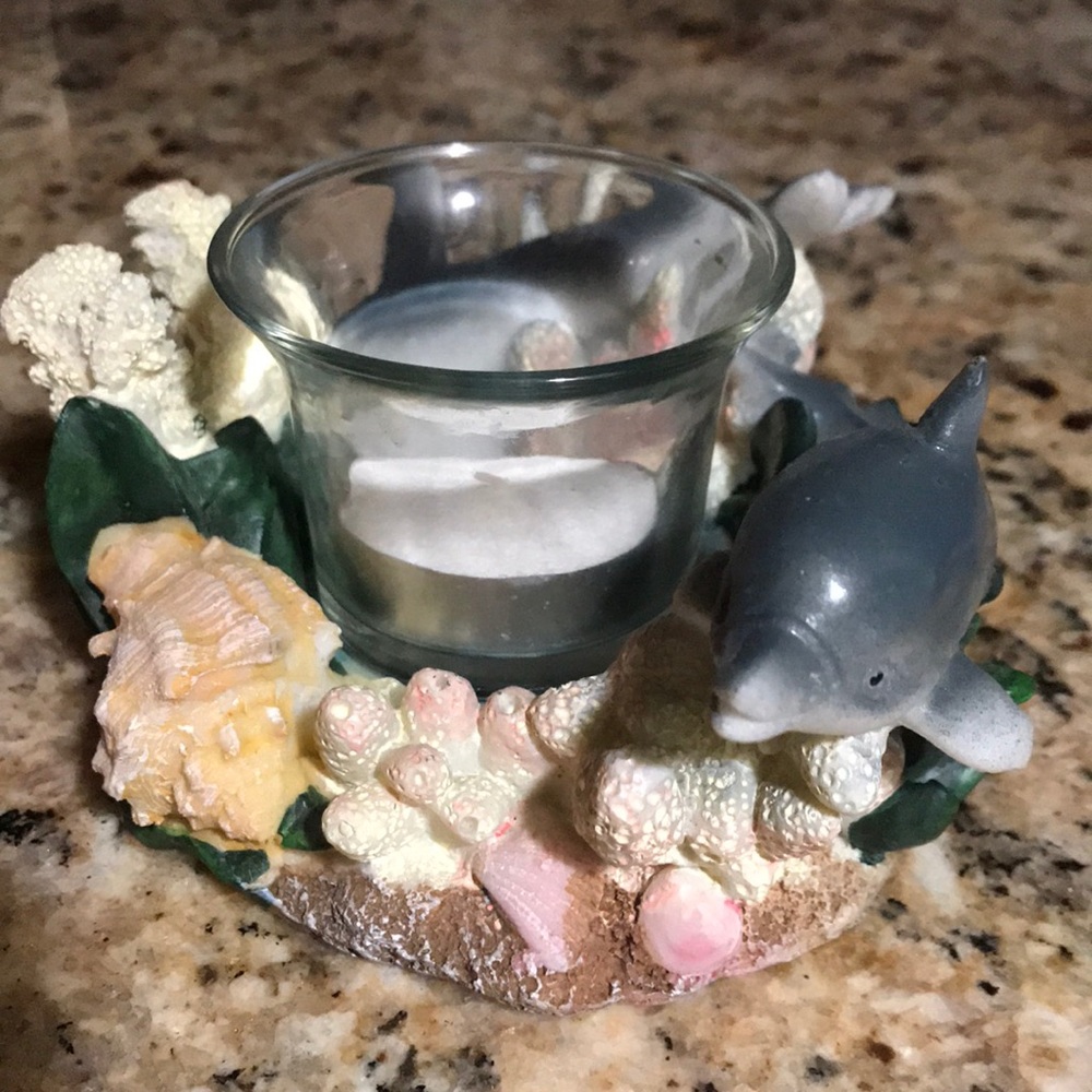 Dolphin Votive Candle Holder